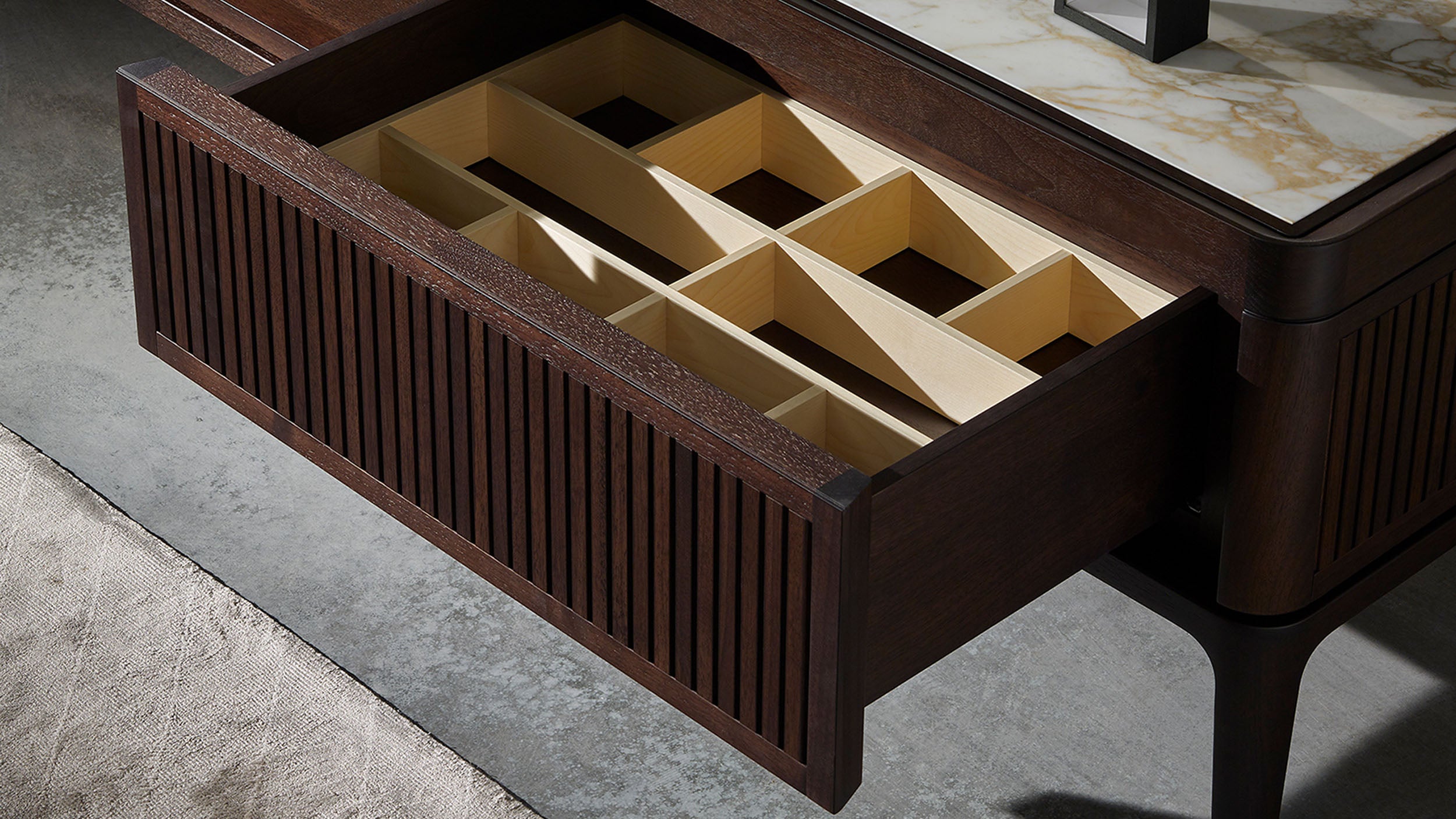 Desktop / Full TV, designed by Roberto Lazzeroni for Ceccotti Collezioni