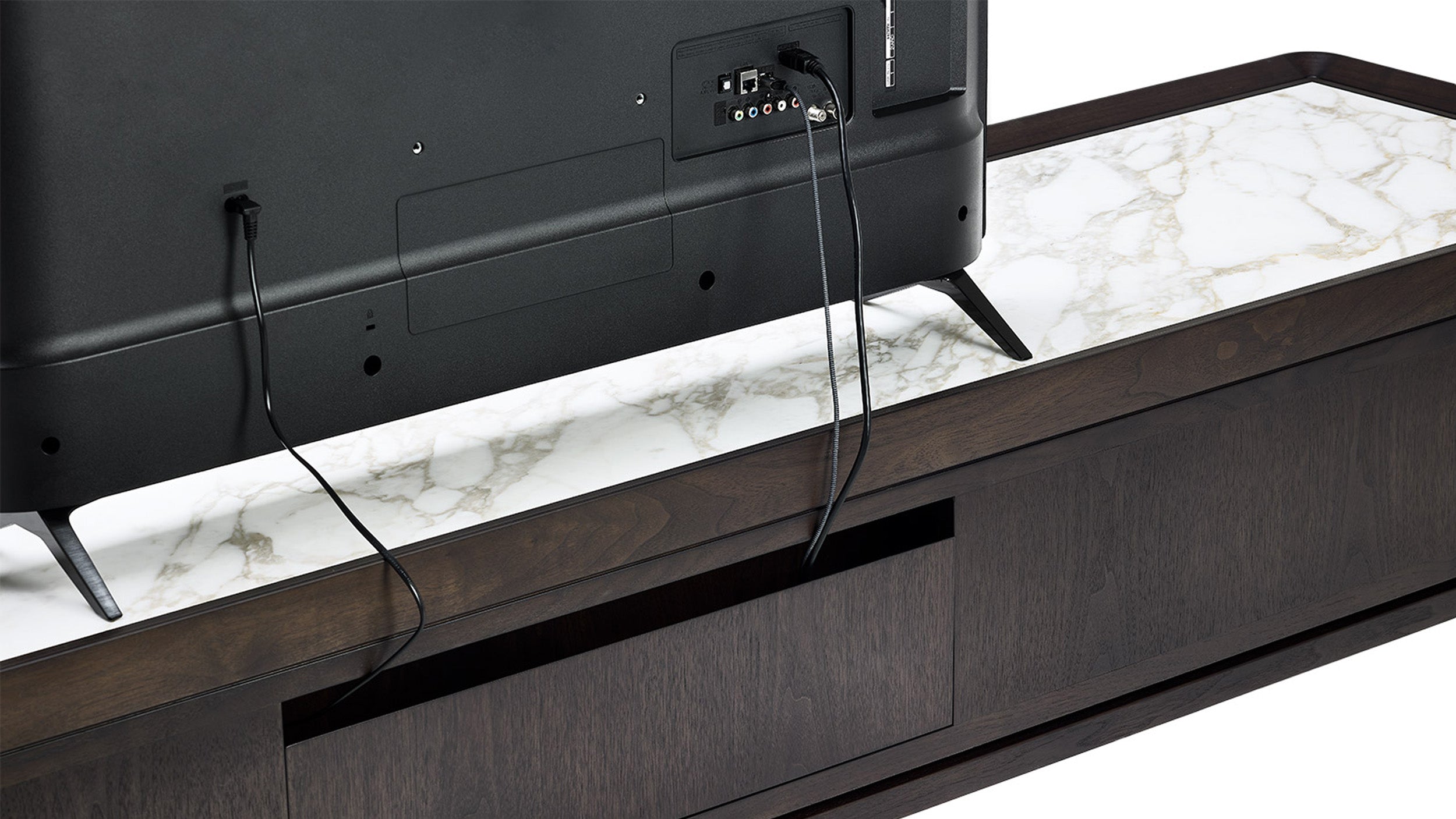 Desktop / Full TV, designed by Roberto Lazzeroni for Ceccotti Collezioni