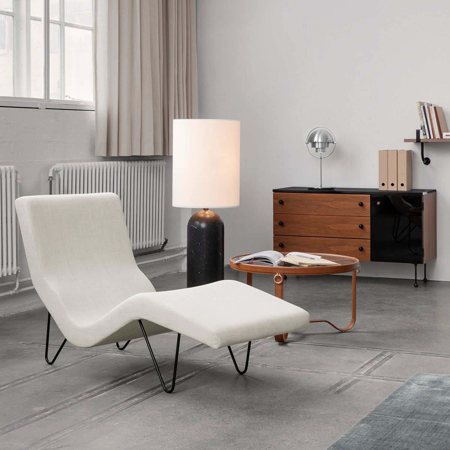 Mobile / GMG Chaise Longue, designed by Greta M. Grossman and made by Gubi