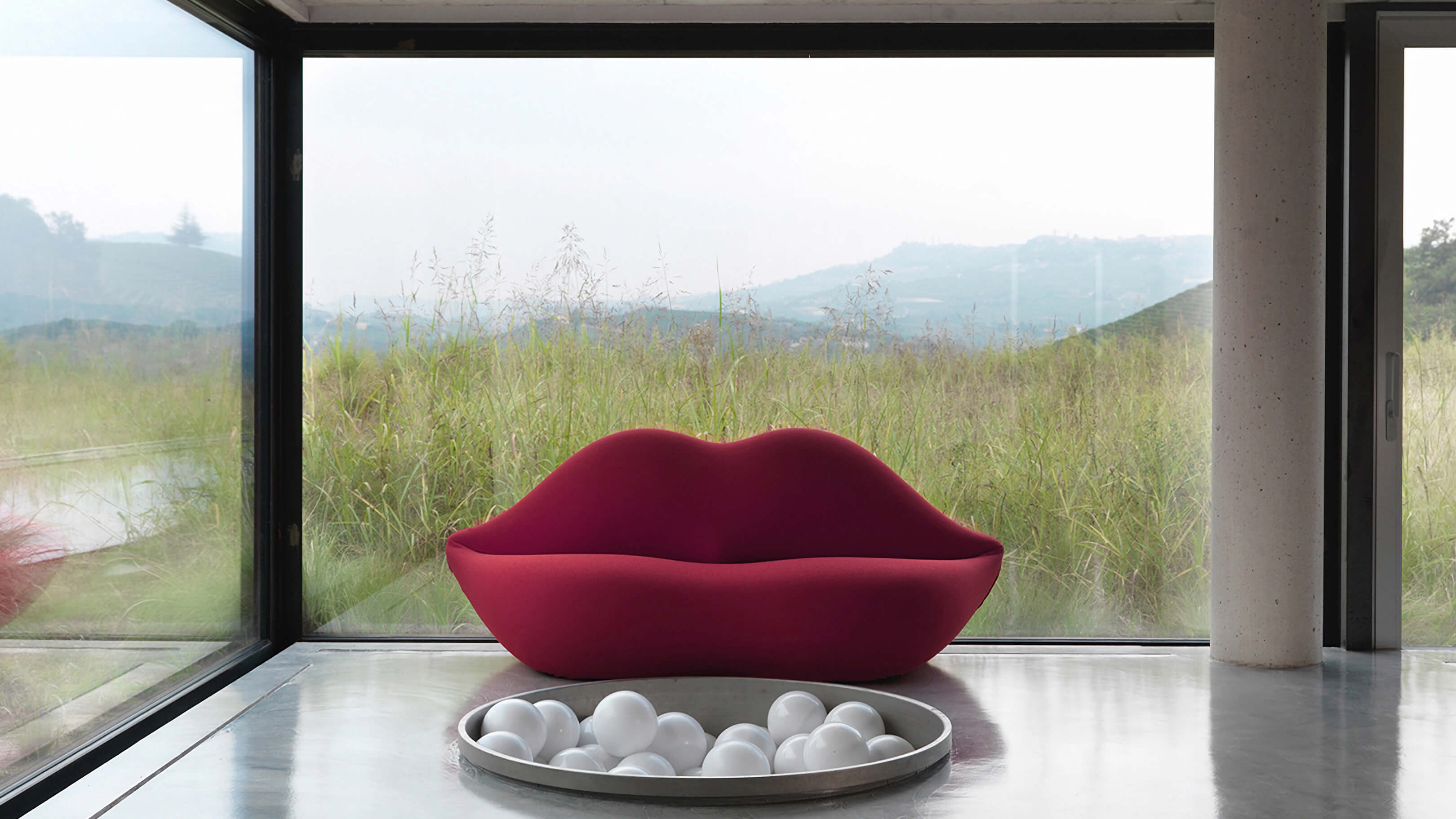 Desktop / WhiteMenu / Bocca Sofa, designed by Studio 65