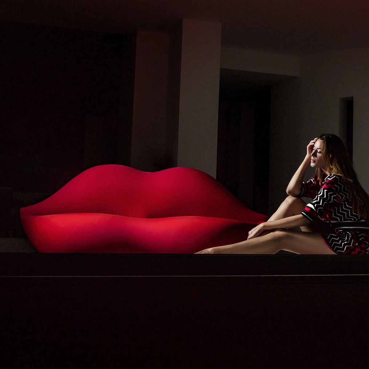 Mobile / WhiteMenu / Bocca Sofa, designed by Studio 65