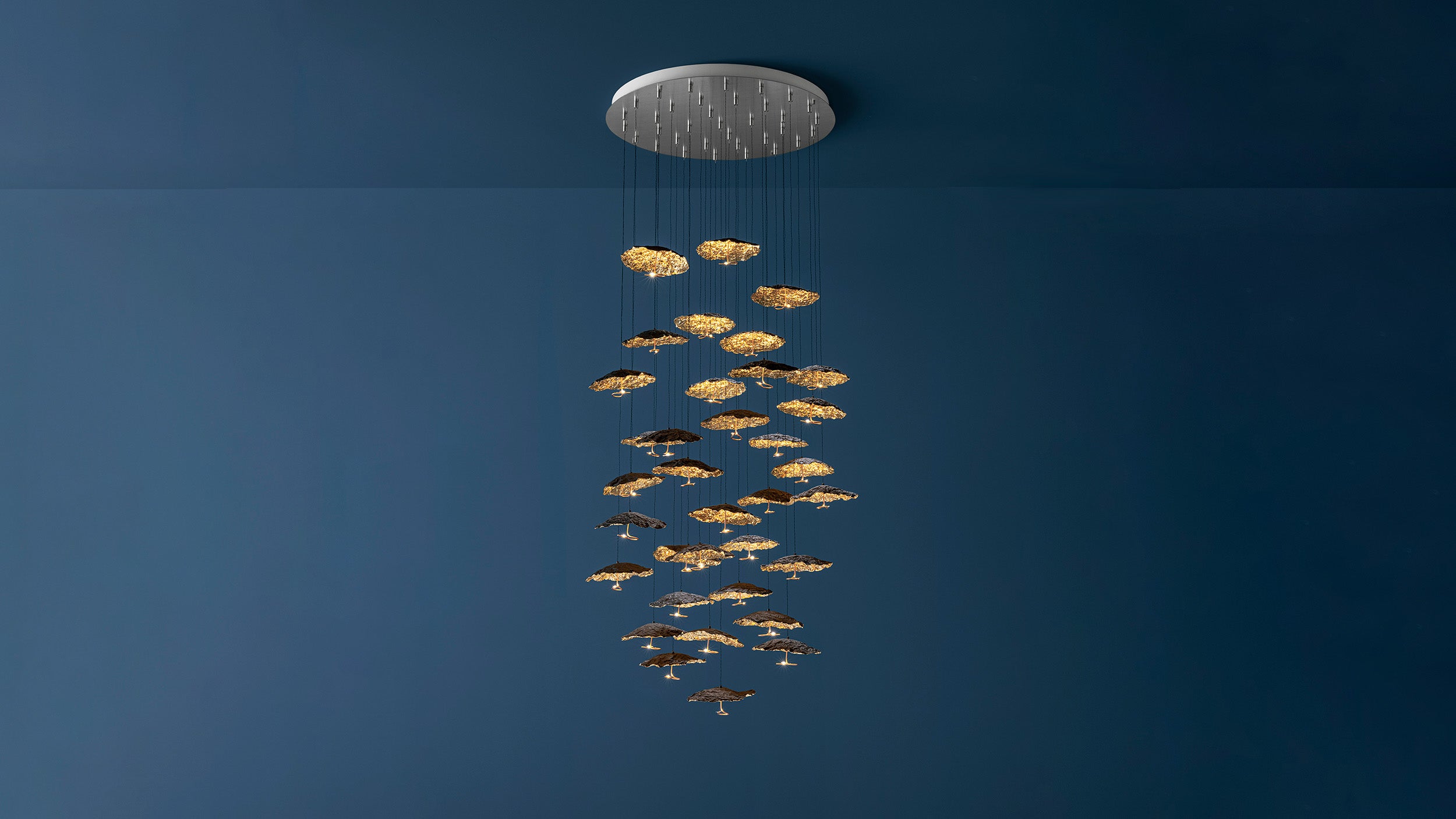 Desktop / Gold Moon Chandelier, by Catellani & Smith