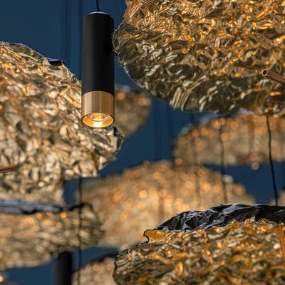Mobile / Gold Moon Chandelier, by Catellani & Smith