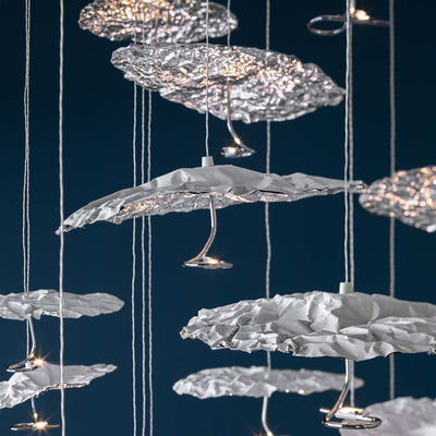 Mobile / Gold Moon Chandelier, by Catellani & Smith