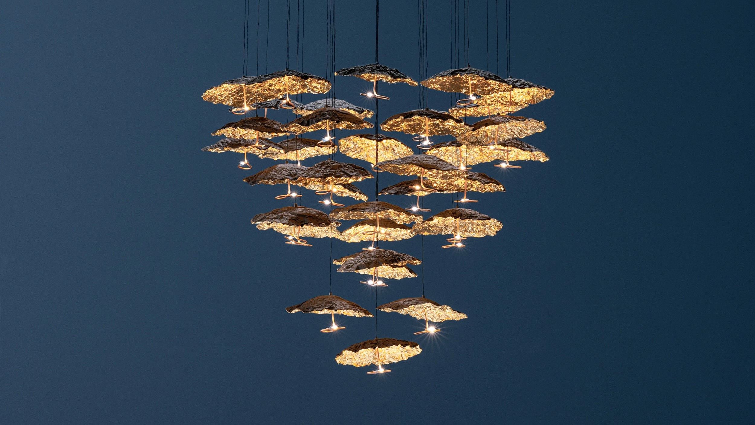Desktop / Gold Moon Chandelier, by Catellani & Smith