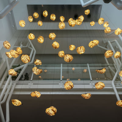 Mobile / Gold Moon Chandelier, by Catellani & Smith