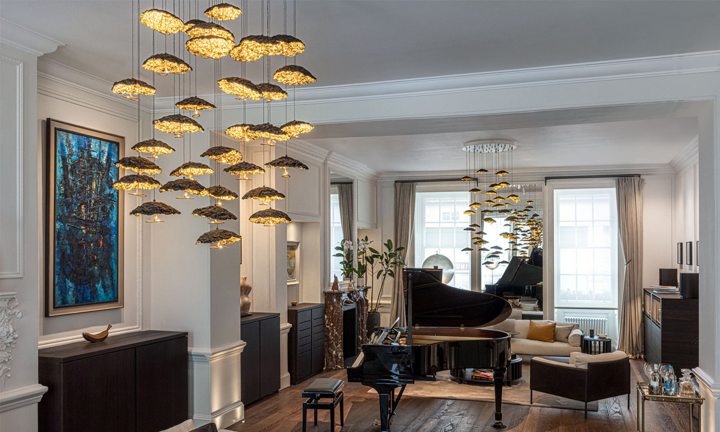 Desktop / Gold Moon Chandelier, by Catellani & Smith
