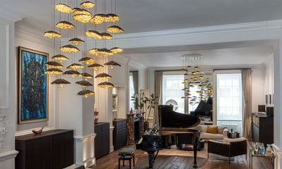 Desktop / Gold Moon Chandelier, by Catellani & Smith