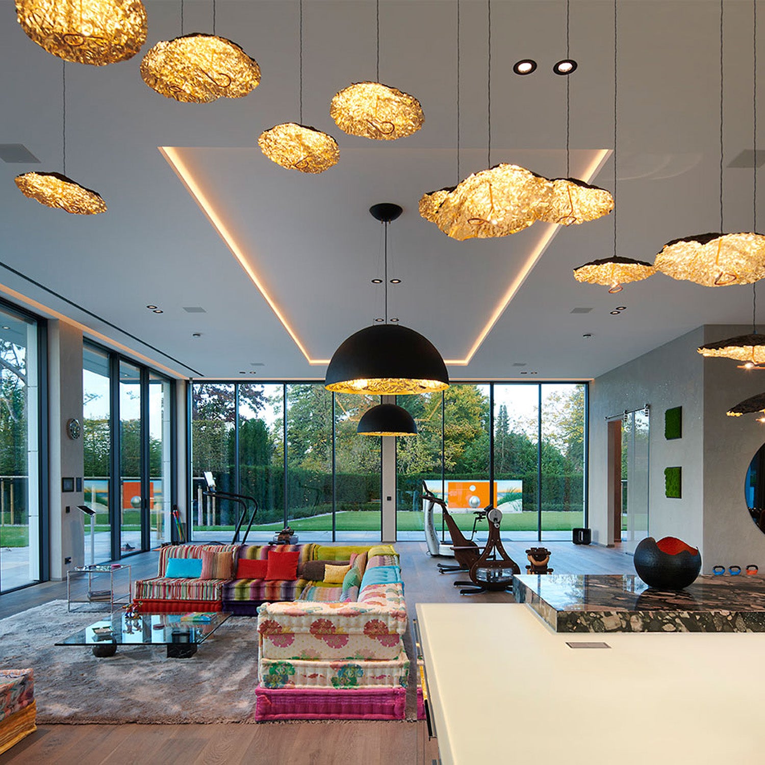 Mobile / Gold Moon JC/IC Pendant Lamp by Catellani & Smith