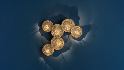 Desktop / Gold Moon Wall Lamp by Catellani & Smith