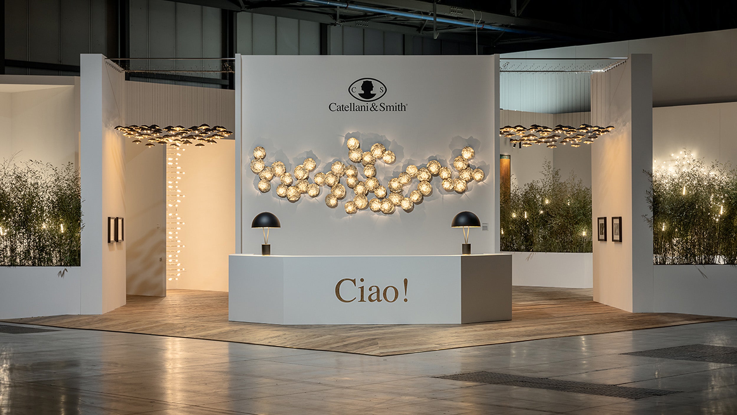 Desktop / Gold Moon Wall Lamp by Catellani & Smith