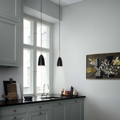 Black Semi Matt / Mobile / Gräshoppa Pendant Lamp, designed by Greta M. Grossman and made by Gubi
