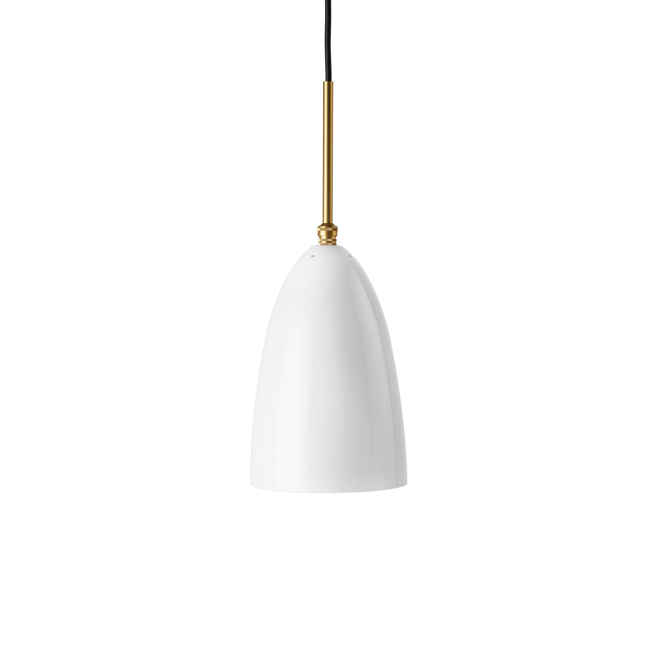 Alabaster White Glossy / Mobile / Gräshoppa Pendant Lamp, designed by Greta M. Grossman and made by Gubi