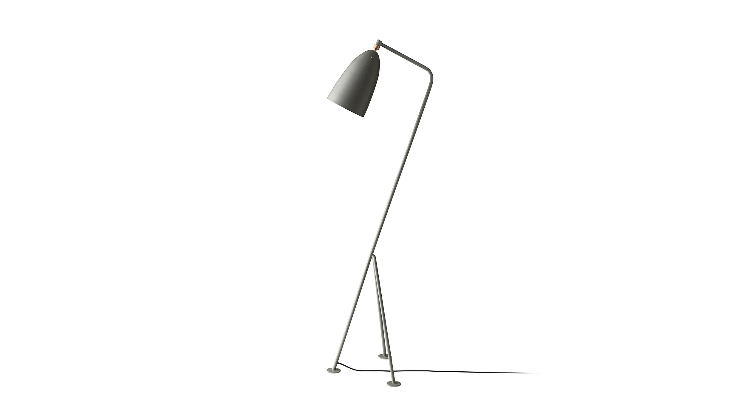Dusty Blue Semi Matt / Desktop / Gräshoppa Floor Lamp, designed by Greta M. Grossman and made by Gubi