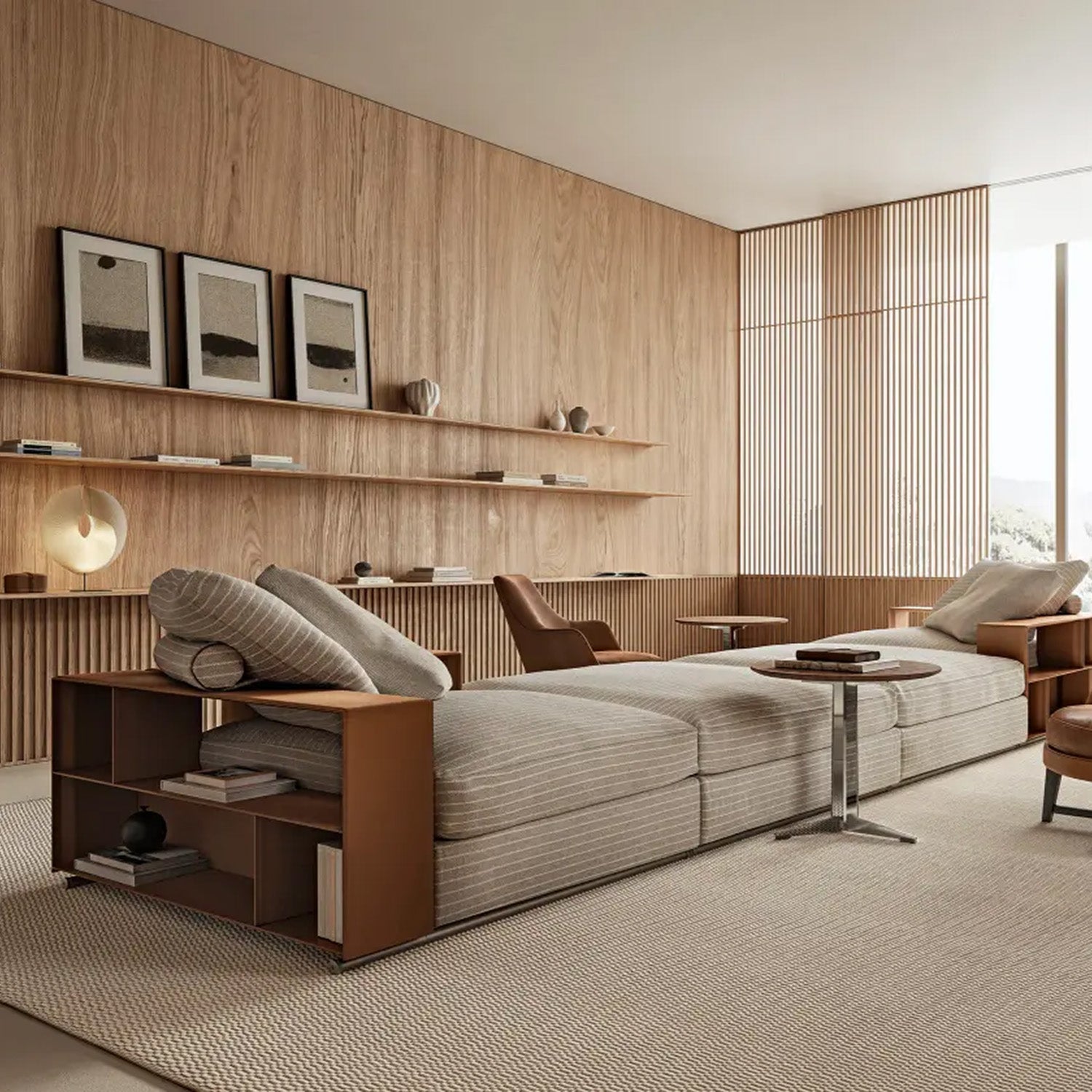 Mobile / Groundpiece Sofa Composition, designed by Antonio Citterio for Flexform