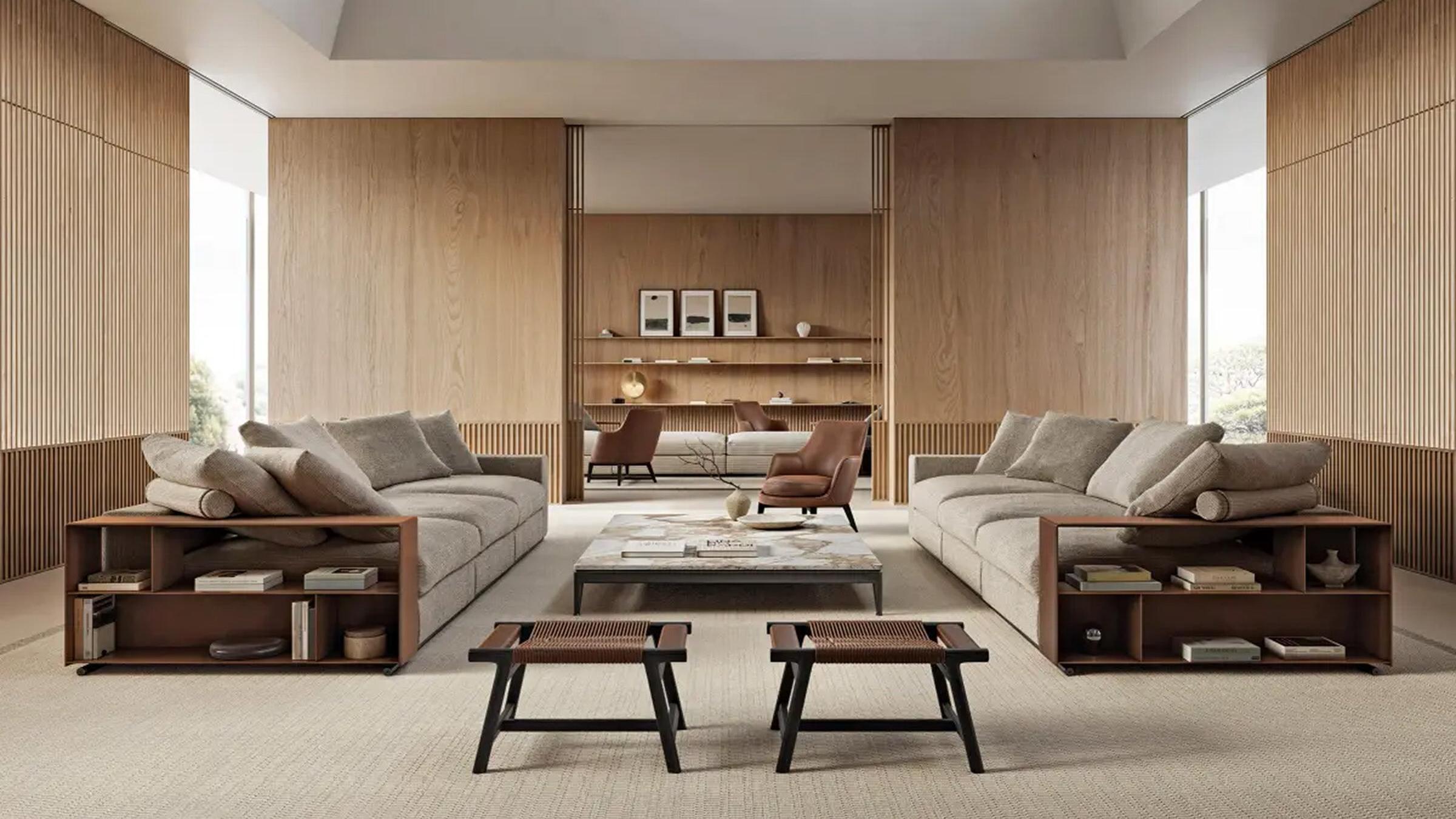 Flexform Sofa Groundpiece Sofa Composition
