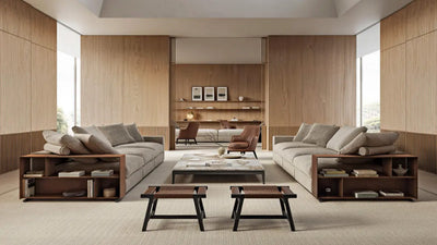Desktop / Groundpiece Sofa Composition, designed by Antonio Citterio for Flexform