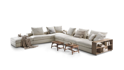 Desktop / Groundpiece Sofa Composition, designed by Antonio Citterio for Flexform