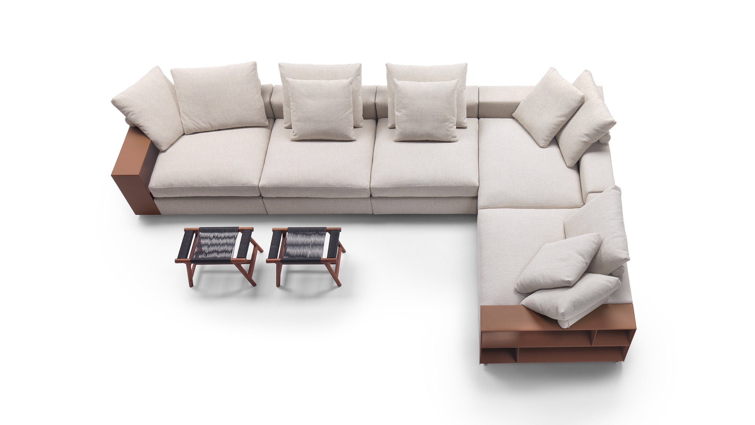 Desktop / Groundpiece Sofa Composition, designed by Antonio Citterio for Flexform