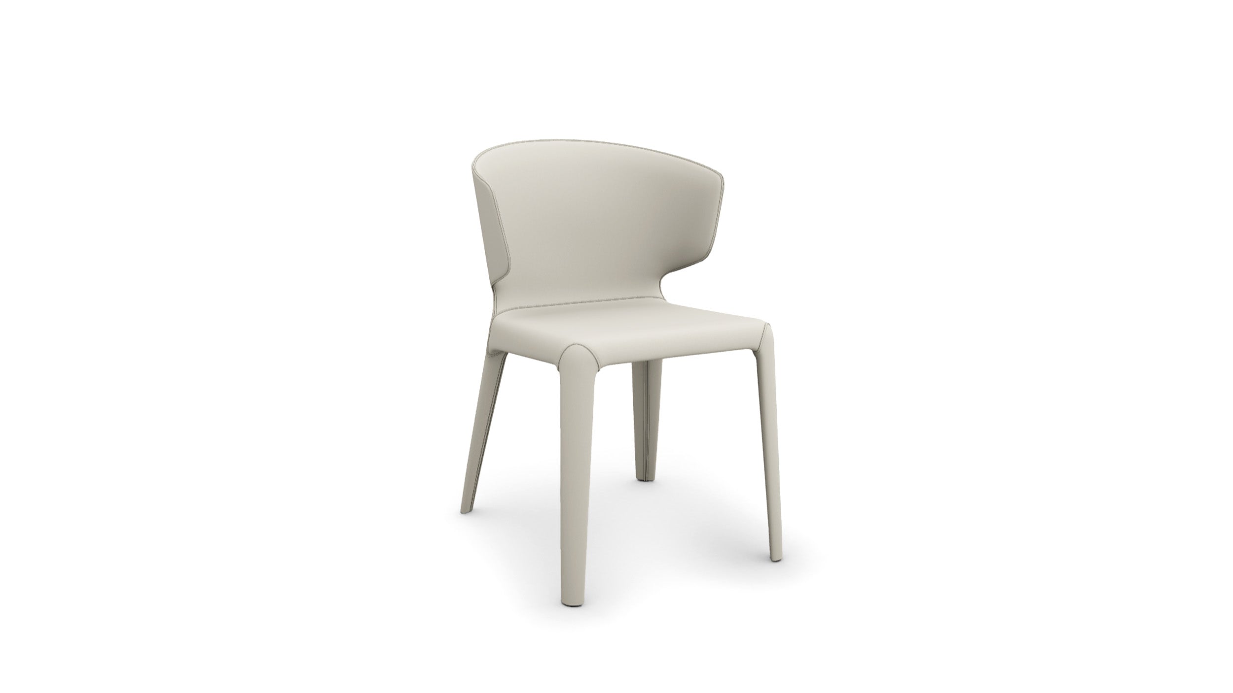 Cenere Leather 13X328 / Desktop / BlackMenu / Hola 367 Chair, designed by Hannes Wettstein made by Cassina