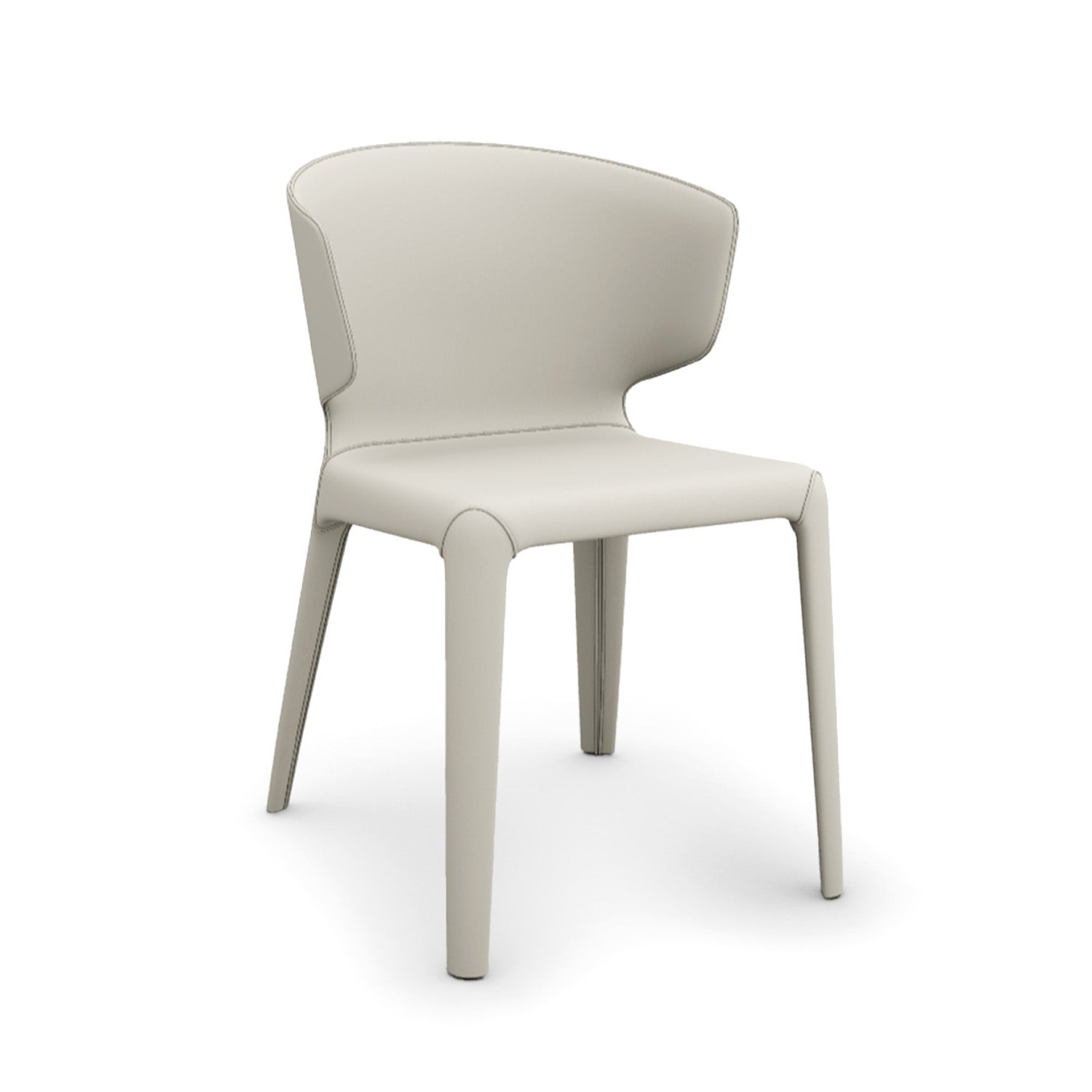 Cenere Leather 13X328 / Mobile / BlackMenu / Hola 367 Chair, designed by Hannes Wettstein made by Cassina