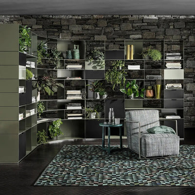 Mobile / Infinity Bookshelf, designed by Antonio Citterio for Flexform