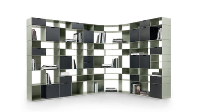 Desktop / Infinity Bookshelf, designed by Antonio Citterio for Flexform