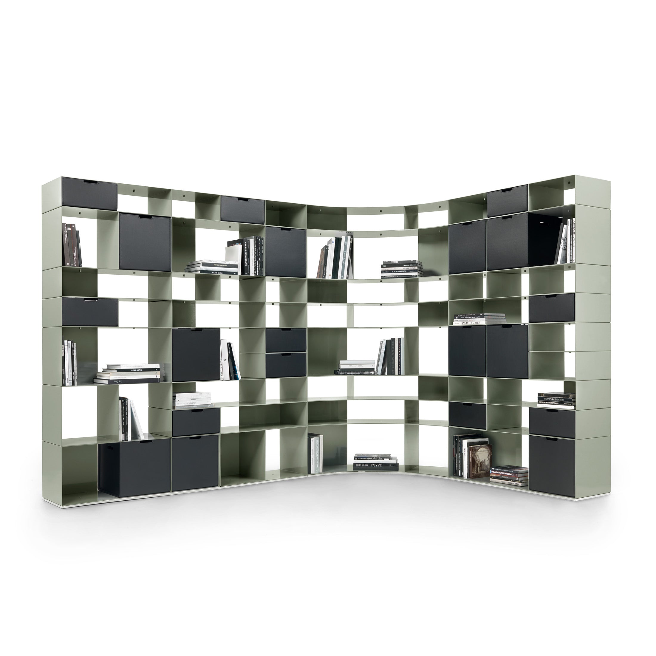 Mobile / Infinity Bookshelf, designed by Antonio Citterio for Flexform