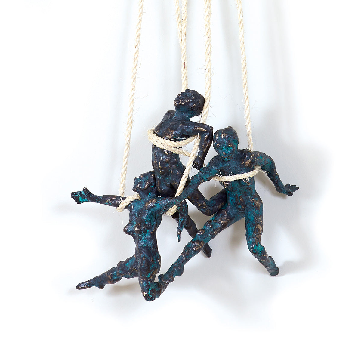 Mobile / Interlace Bronze Sculpture, designed by Jacques Vanroose for Gardeco