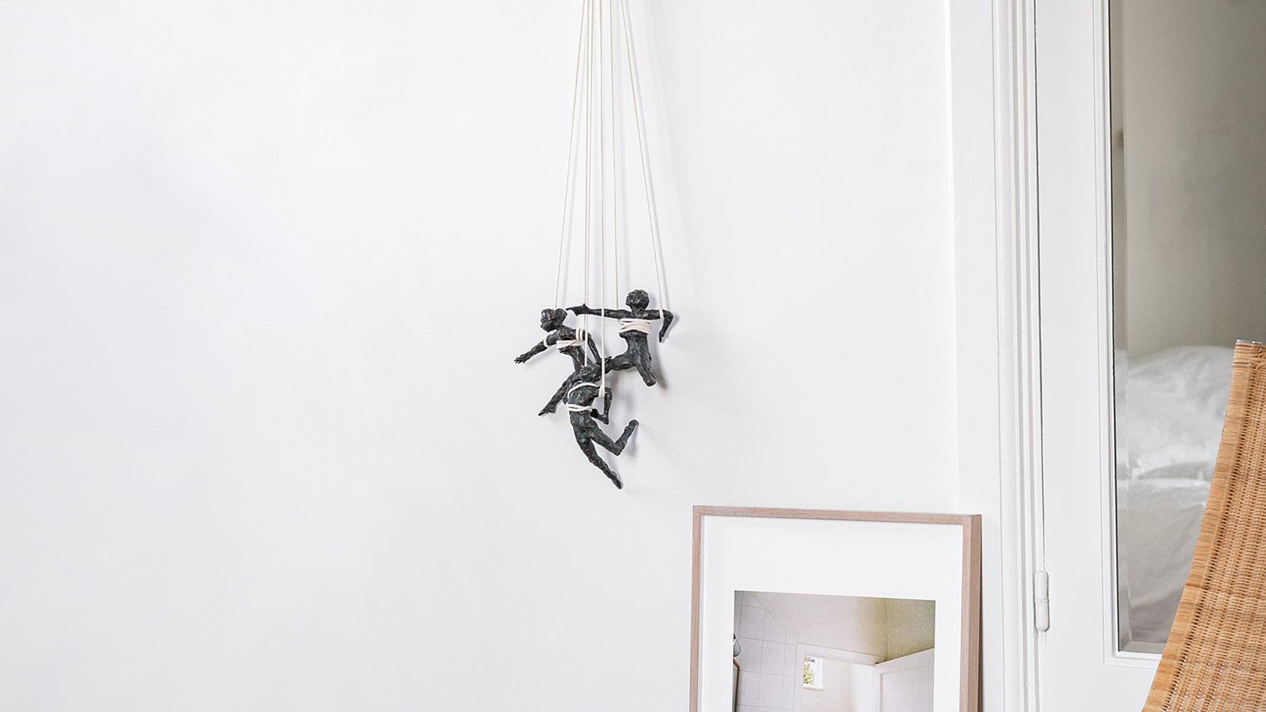 Desktop / Interlace Bronze Sculpture, designed by Jacques Vanroose for Gardeco