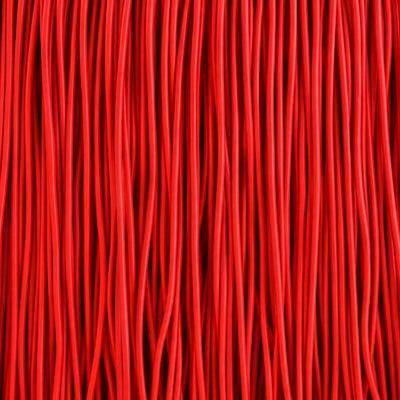 COVO Jelly Pouf by Rosanna Contadini. Luxurious red fabric with deep vertical pleats and rich shadows.