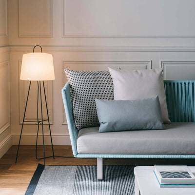 Mobile / WhiteMenu / Mia Table and Floor Light, designed by Michel Charlot
