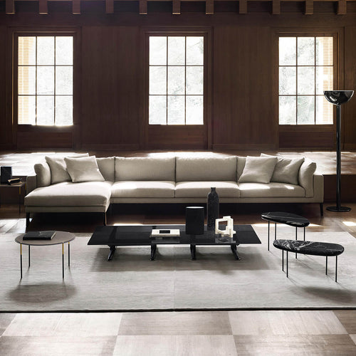 Beige / Mobile / BlackMenu / Floyd Hi-2 Sectional Sofa, designed by Piero Lissoni made by Living Divani
