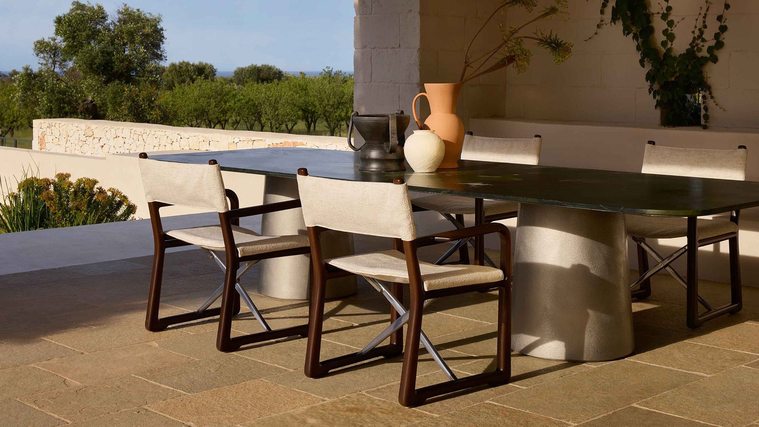 Desktop / LPIDC01 Folding Director's Chair, designed by Paola Navone for Exteta
