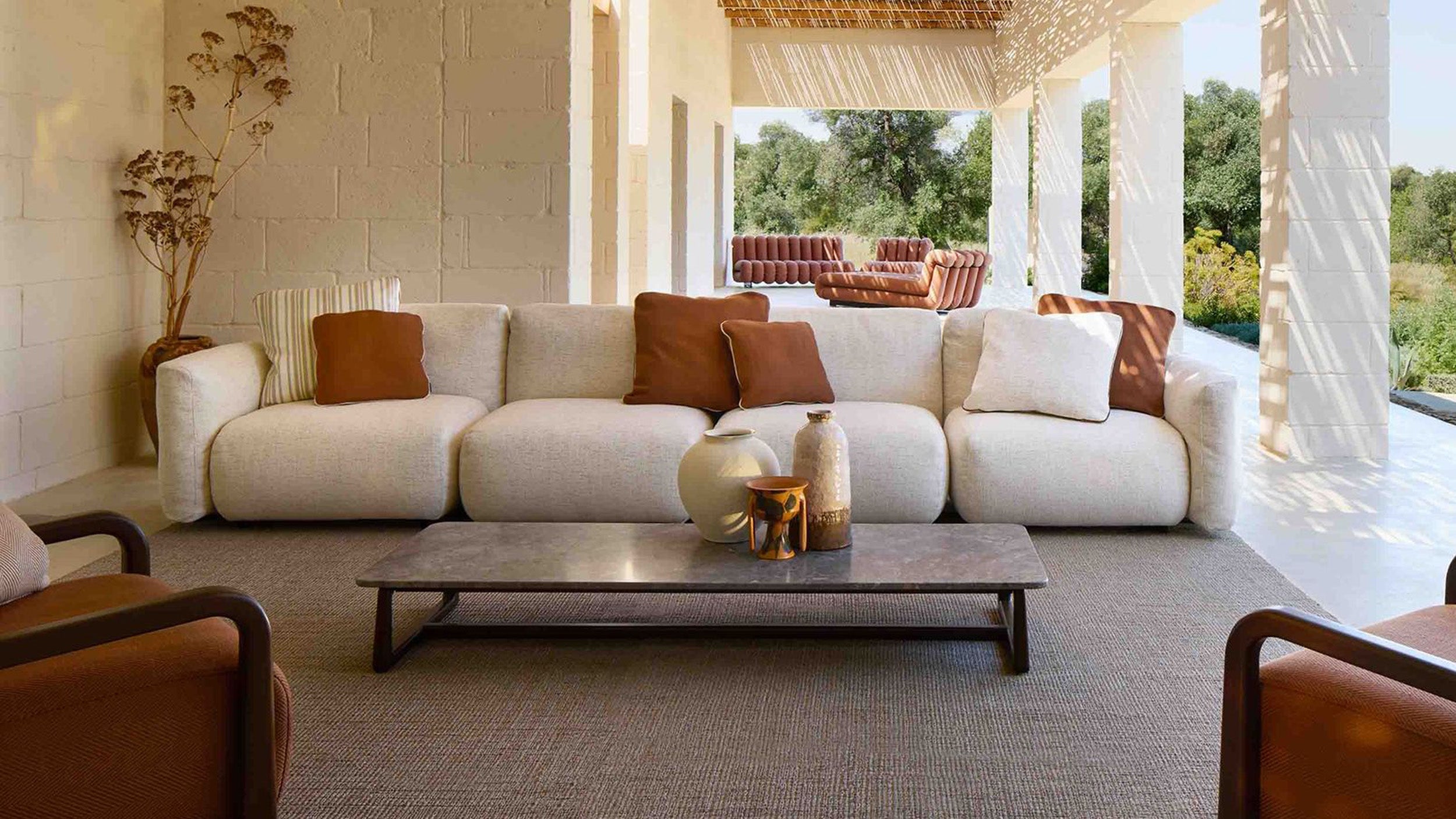 Desktop /  LPIDC11 Modular Sofa, designed by Paola Navone for Exteta