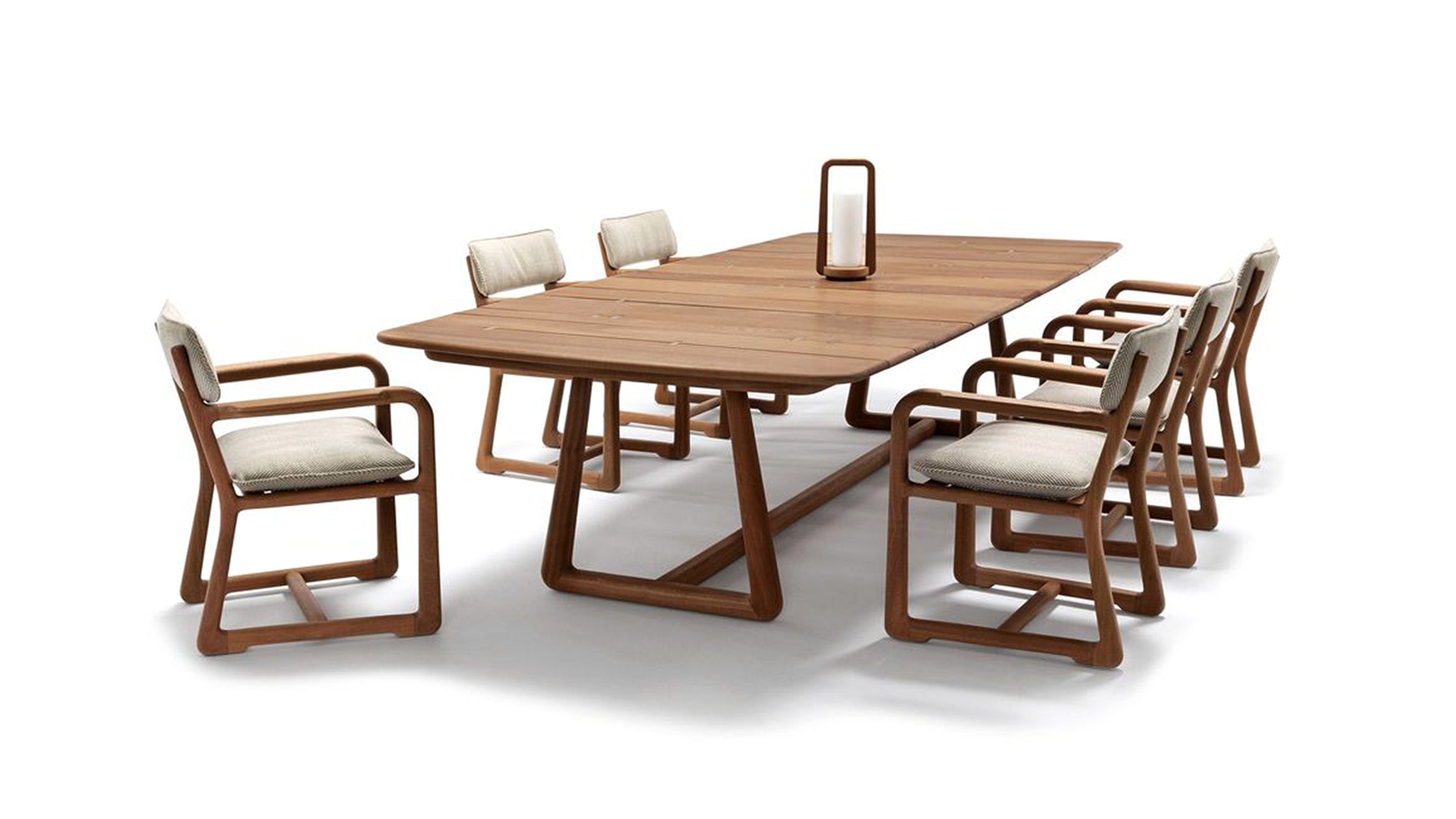 Desktop / LPIDC14 Wooden Dining Table, designed by Paola Navone for Exteta