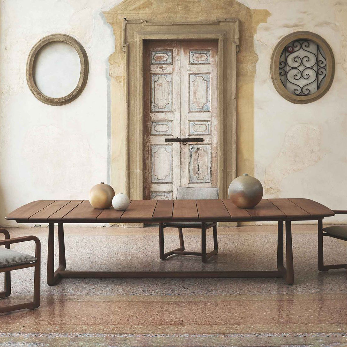 Mobile / LPIDC14 Wooden Dining Table, designed by Paola Navone for Exteta