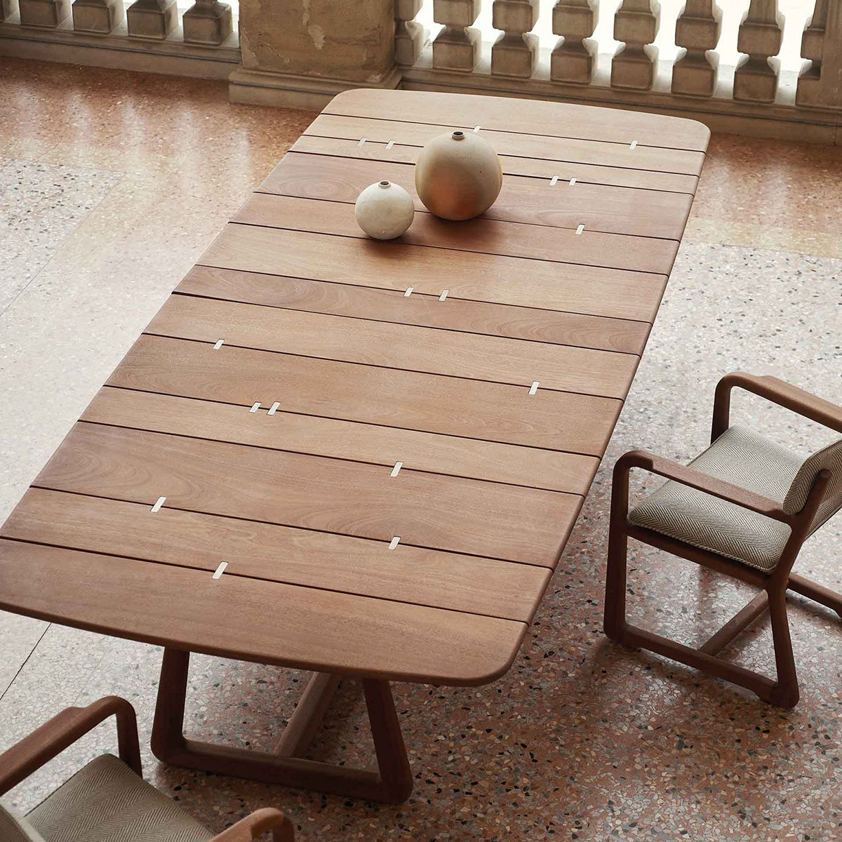 Mobile / LPIDC14 Wooden Dining Table, designed by Paola Navone for Exteta