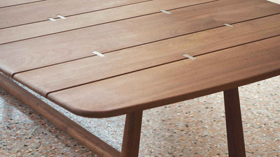 Desktop / LPIDC14 Wooden Dining Table, designed by Paola Navone for Exteta