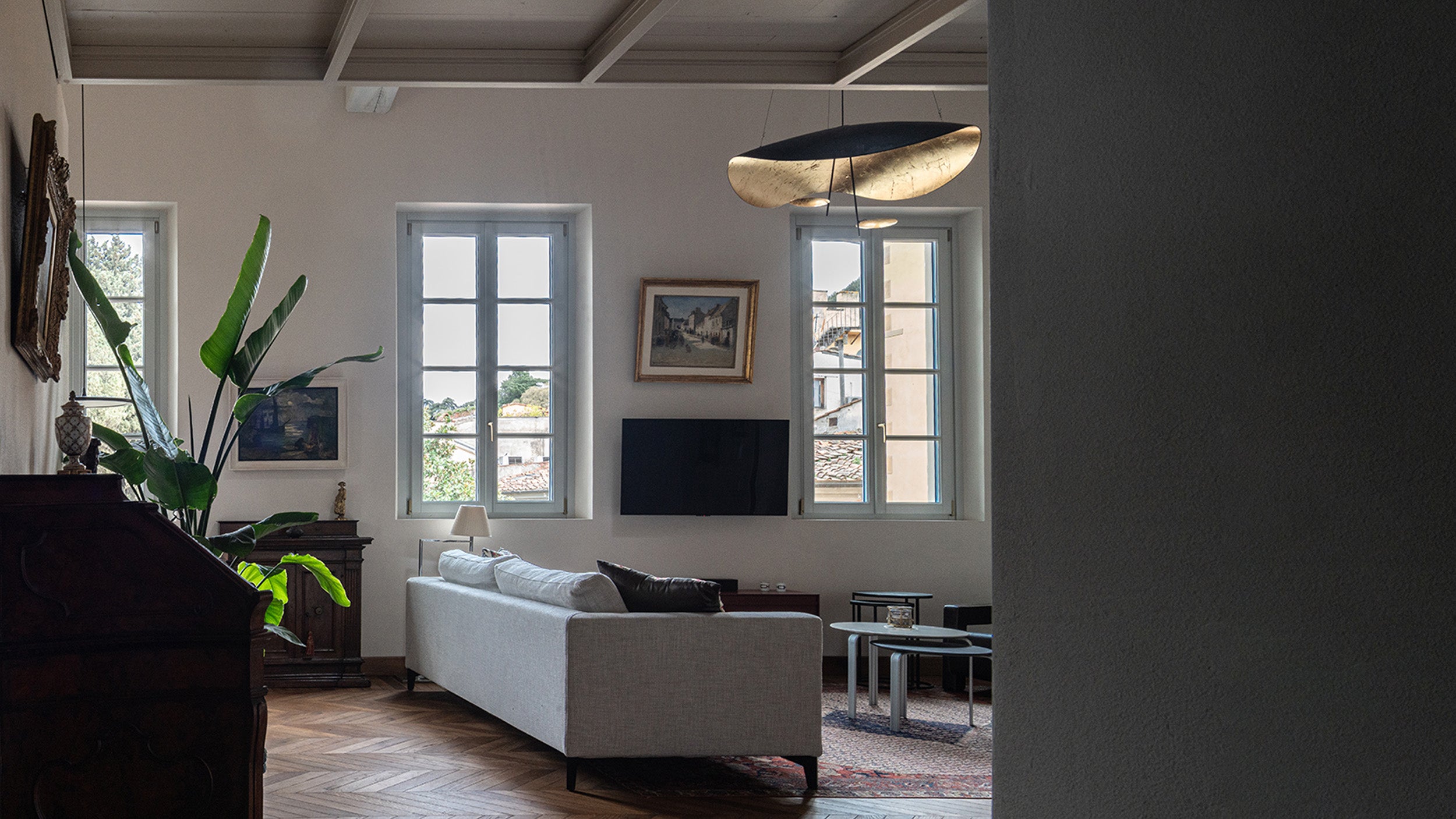Desktop / Lederam Manta Pendant Lamps by Catellani & Smith