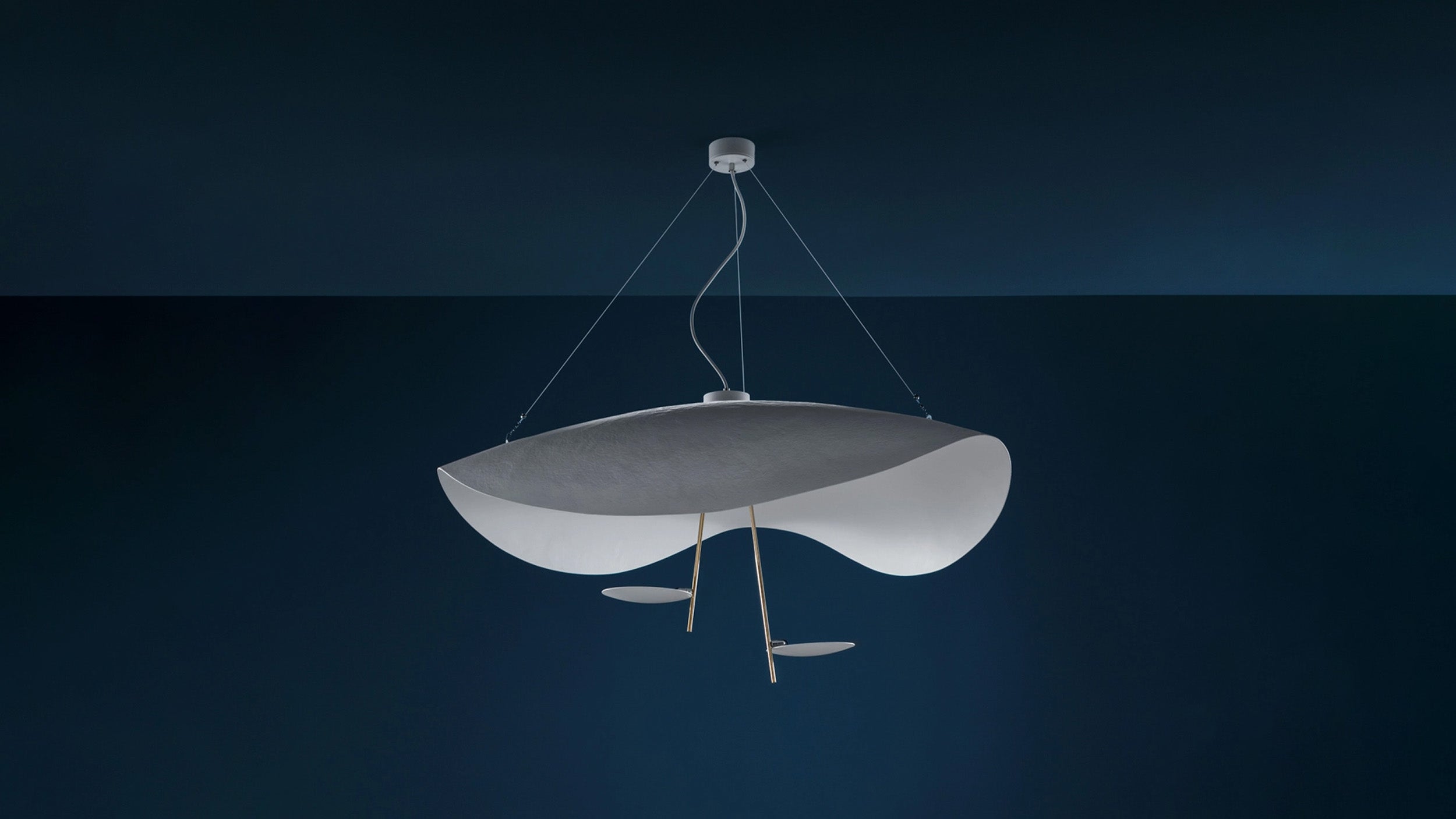 Desktop / Lederam Manta Pendant Lamps by Catellani & Smith