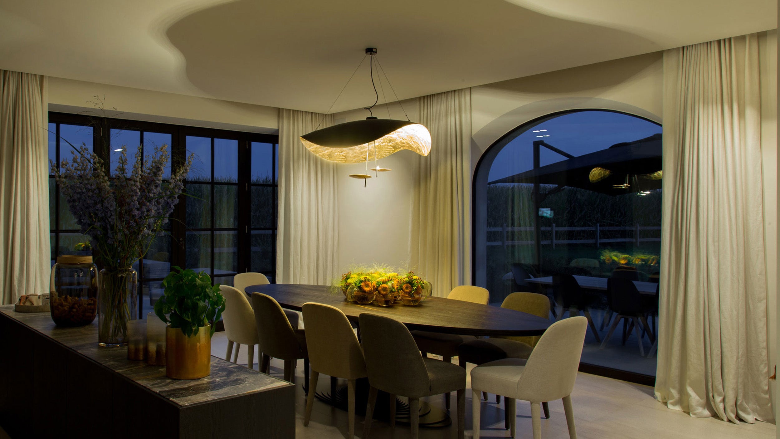 Desktop / Lederam Manta Pendant Lamps by Catellani & Smith