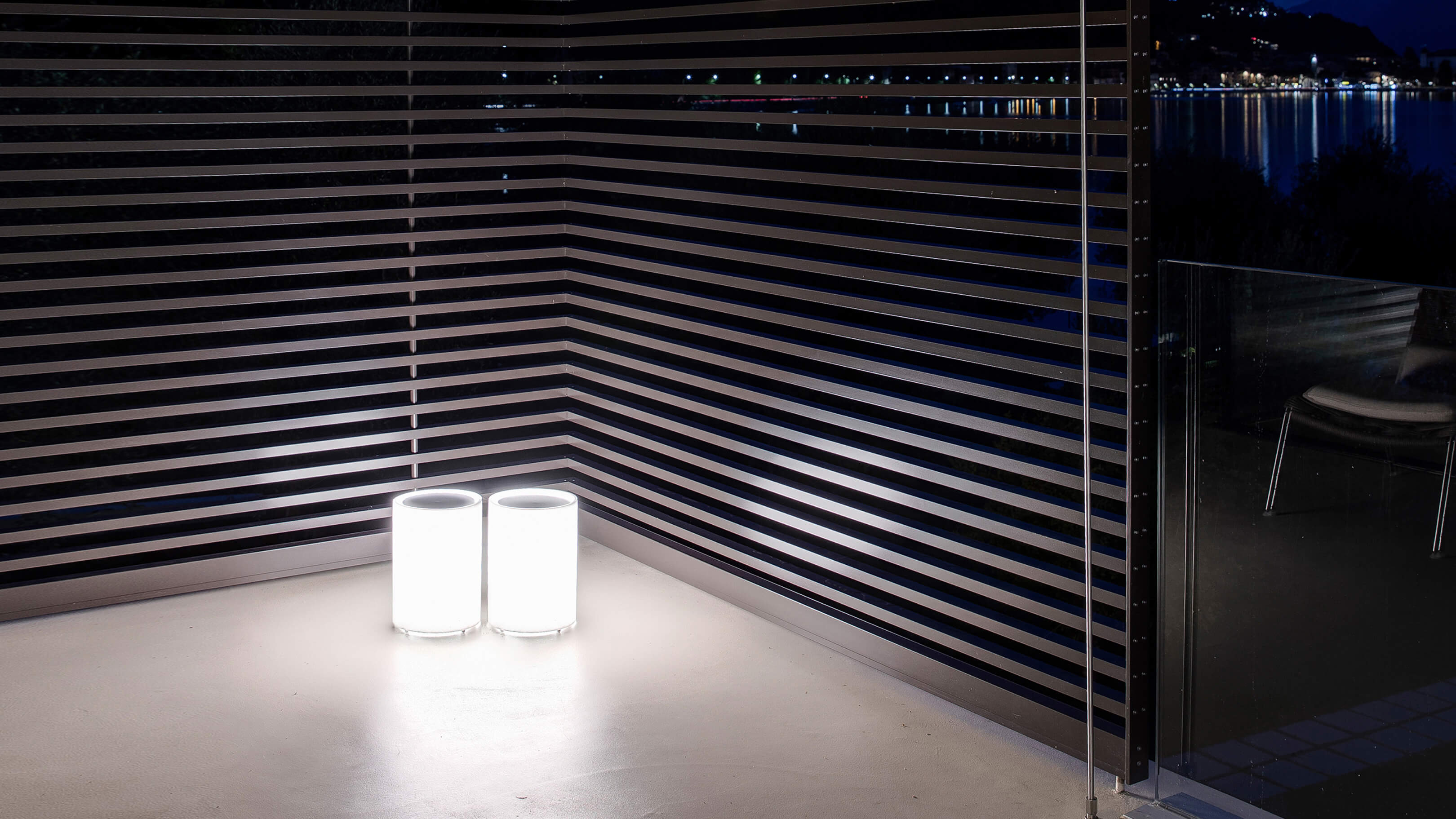 Desktop / WhiteMenu / Lenta Outdoor Floor Lamp, Designed by Bestetti Associati and Davide Groppi