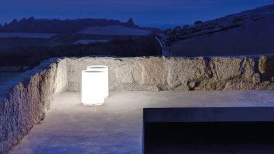 Desktop / WhiteMenu / Lenta Outdoor Floor Lamp, Designed by Bestetti Associati and Davide Groppi