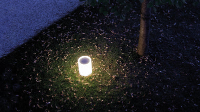 Desktop / WhiteMenu / Lenta Outdoor Floor Lamp, Designed by Bestetti Associati and Davide Groppi