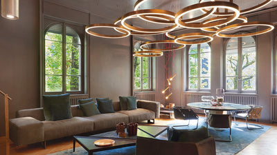 Desktop / Light Ring Horizontal Pendant Light, designed by Massimo Castagna for Henge