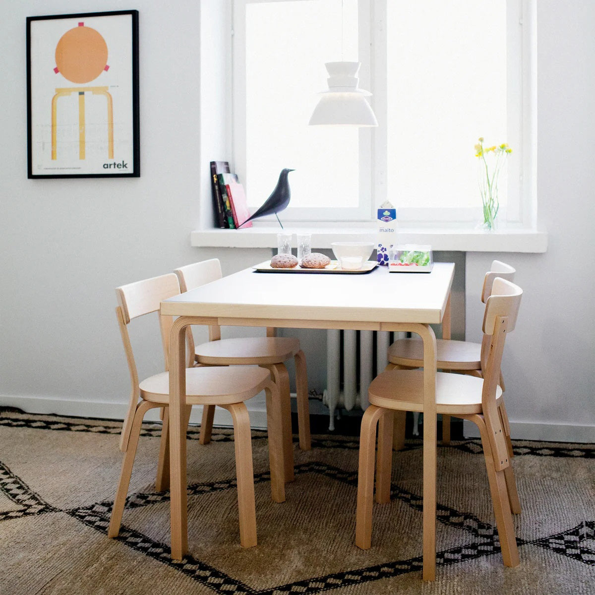 Mobile / Aalto Table 81B, designed by Alvar Aalto for Artek