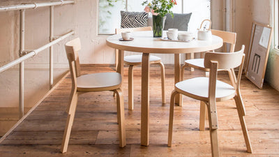 Desktop / Aalto Table 90A, designed by Alvar Aalto for Artek