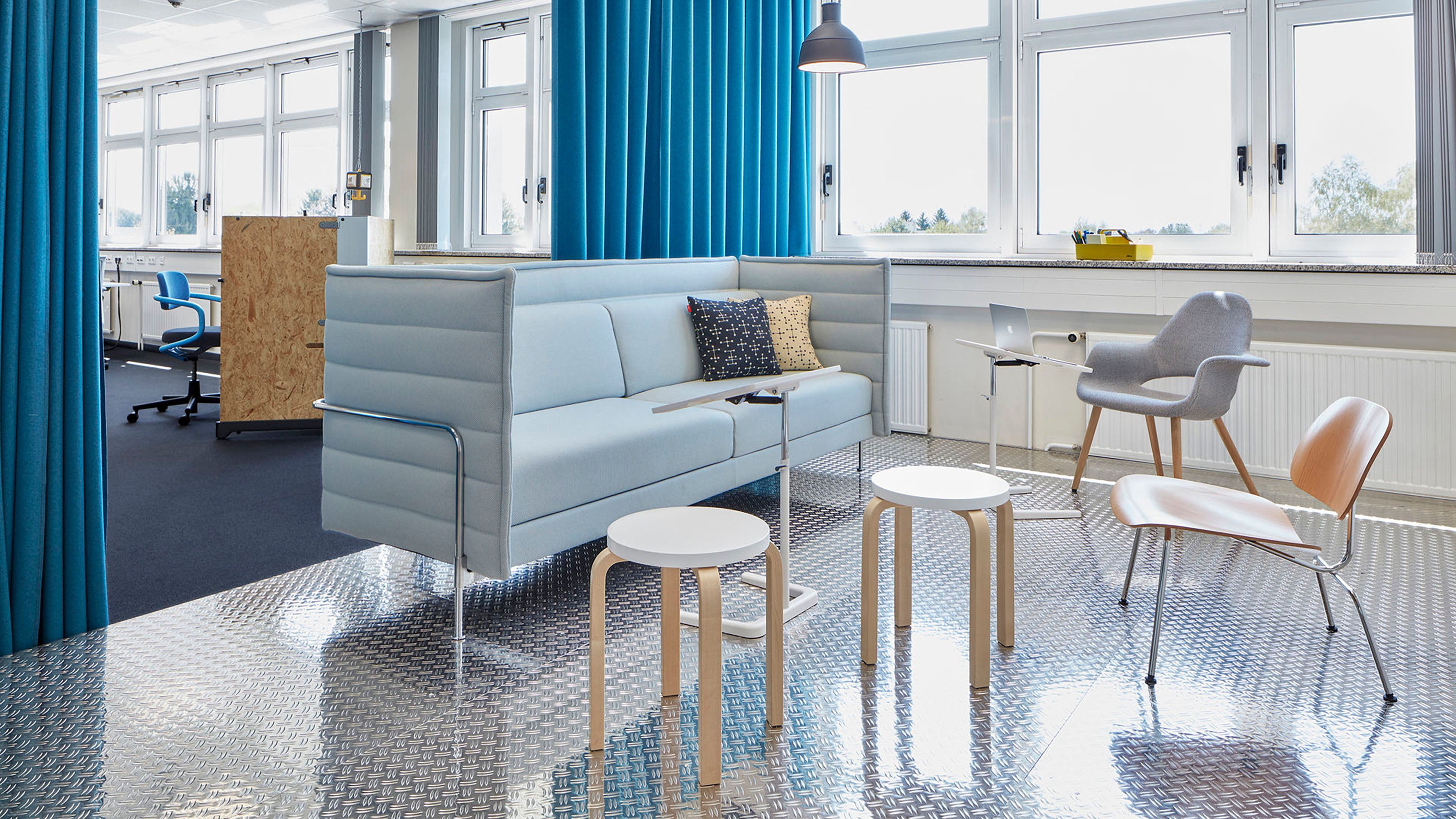 Desktop / Alcove Sofa, designed by Ronan and Erwan Bouroullec for Vitra