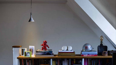 Grey / Desktop / Aplomb Mini Suspension Lamp by Lucidi and Pevere for Foscarini